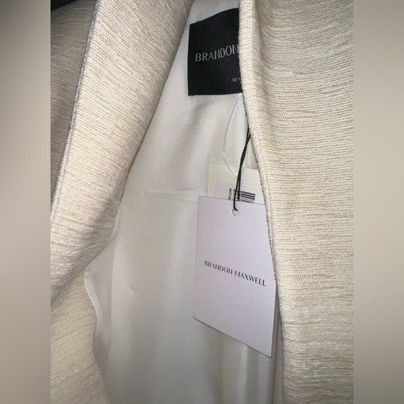 New with Tags Brandon Maxwell Cream Belted Blazer ASO Meghan Markle - Picture 5 of 7